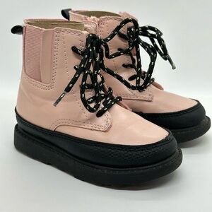 Carter's Toddler Girls Pink and Black Combat Boots Size 7